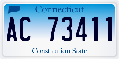 CT license plate AC73411