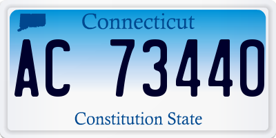 CT license plate AC73440