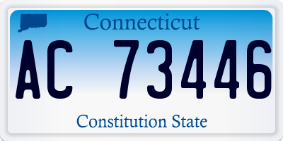 CT license plate AC73446