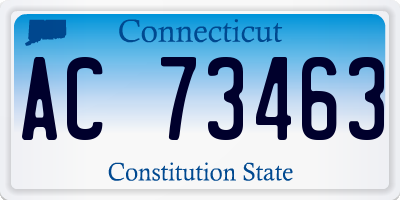 CT license plate AC73463