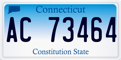 CT license plate AC73464