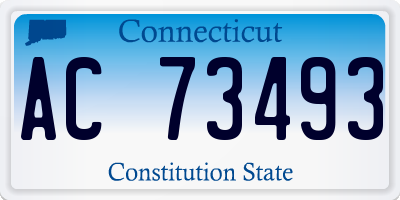 CT license plate AC73493