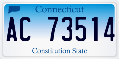 CT license plate AC73514