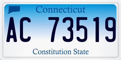 CT license plate AC73519