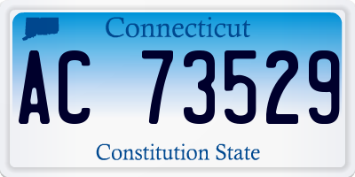 CT license plate AC73529