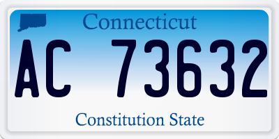 CT license plate AC73632