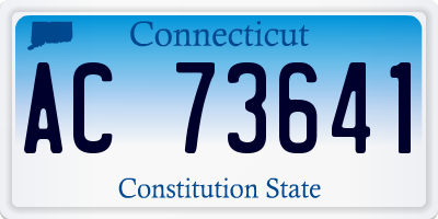 CT license plate AC73641