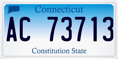 CT license plate AC73713