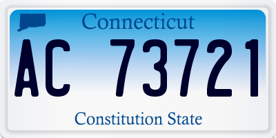 CT license plate AC73721