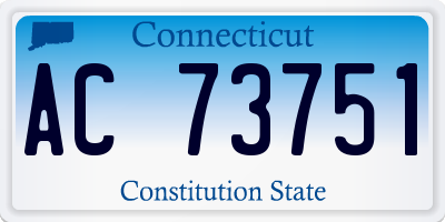 CT license plate AC73751