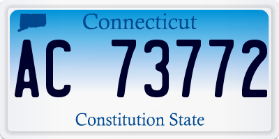 CT license plate AC73772