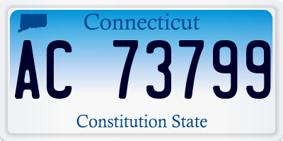 CT license plate AC73799