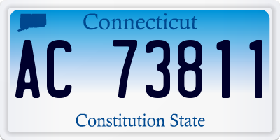 CT license plate AC73811