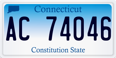 CT license plate AC74046