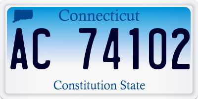 CT license plate AC74102