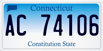 CT license plate AC74106