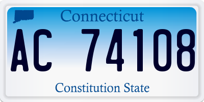 CT license plate AC74108