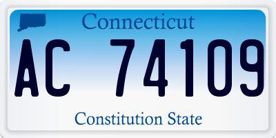 CT license plate AC74109