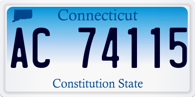CT license plate AC74115