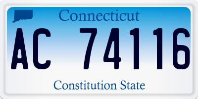 CT license plate AC74116