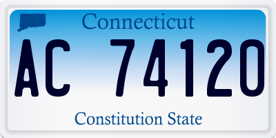 CT license plate AC74120