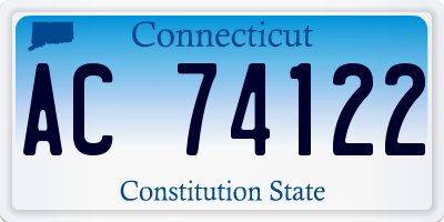 CT license plate AC74122