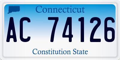 CT license plate AC74126