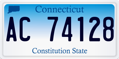 CT license plate AC74128