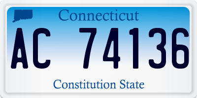 CT license plate AC74136