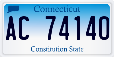CT license plate AC74140