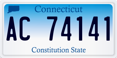 CT license plate AC74141