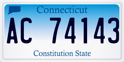 CT license plate AC74143