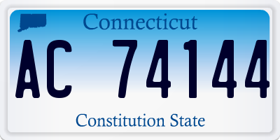 CT license plate AC74144