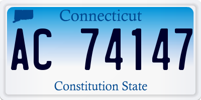 CT license plate AC74147