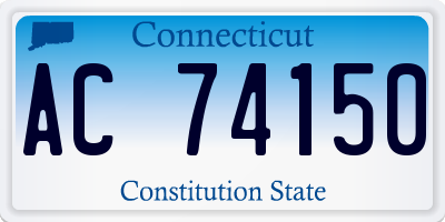 CT license plate AC74150
