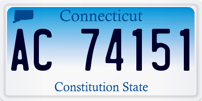 CT license plate AC74151