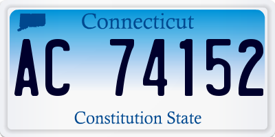 CT license plate AC74152
