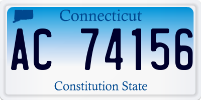 CT license plate AC74156