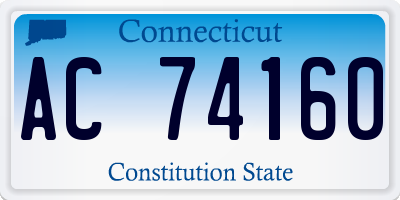CT license plate AC74160