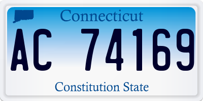 CT license plate AC74169