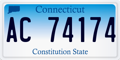 CT license plate AC74174