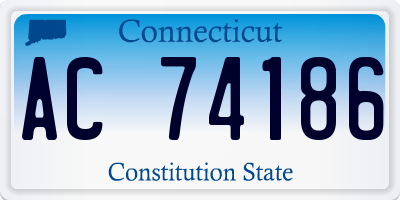 CT license plate AC74186