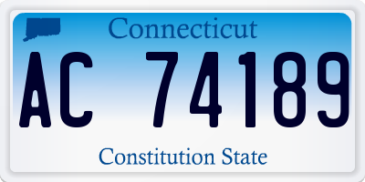 CT license plate AC74189