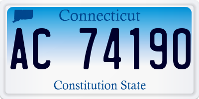 CT license plate AC74190