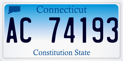 CT license plate AC74193