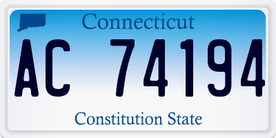 CT license plate AC74194
