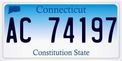 CT license plate AC74197