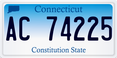 CT license plate AC74225