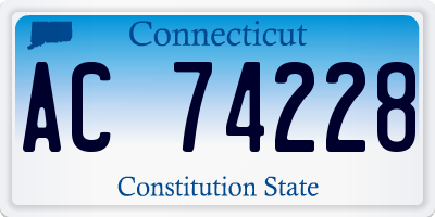 CT license plate AC74228