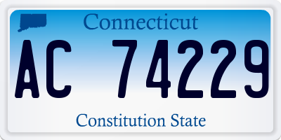 CT license plate AC74229
